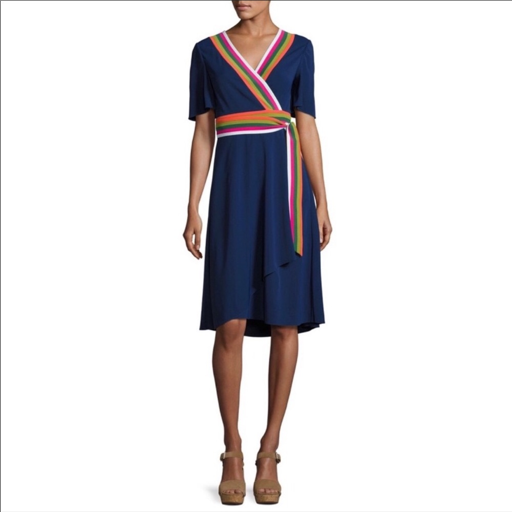 Tory Burch Peggy Wrap Dress *EUC* - Picture 2 of 9